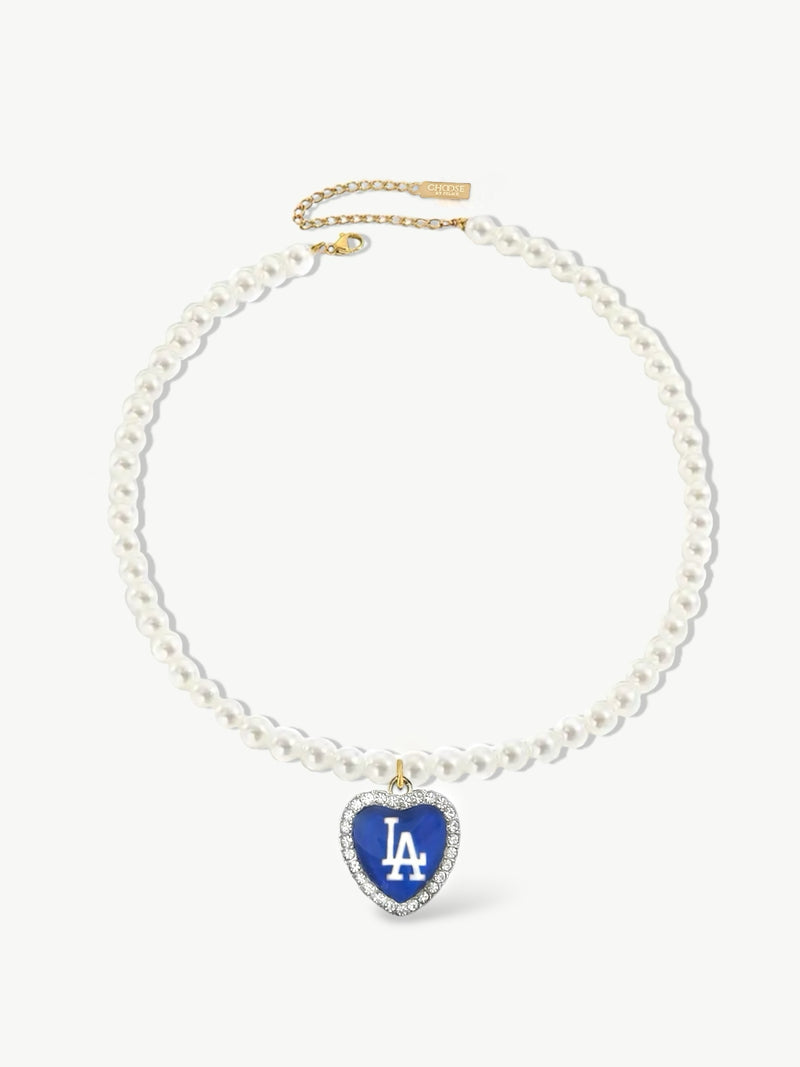 Baseball Pearl Necklace