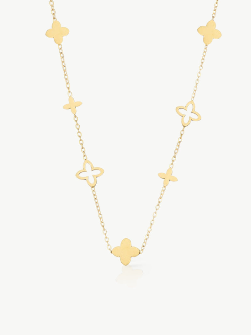 Lucky Clover Necklace Gold