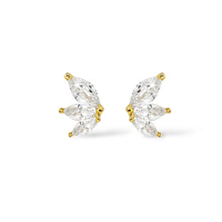 Crown Stud Earring Gold