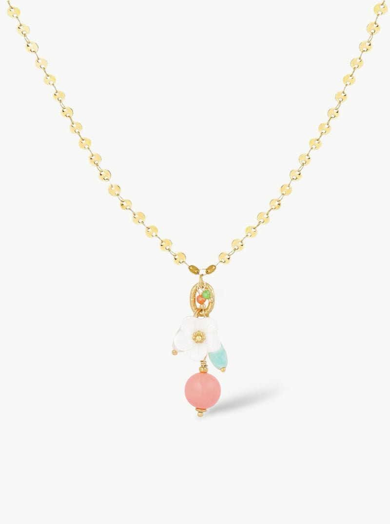 Golden Y Charm Necklace