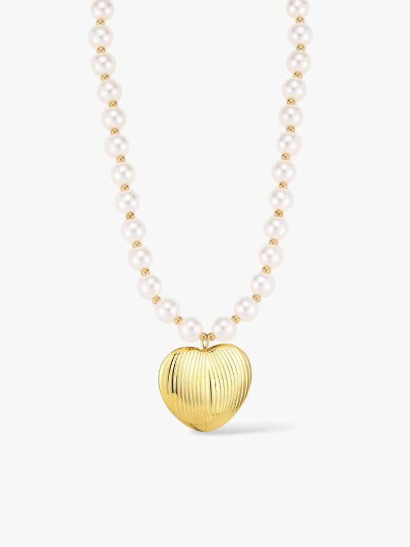 Pearl Heart Necklace