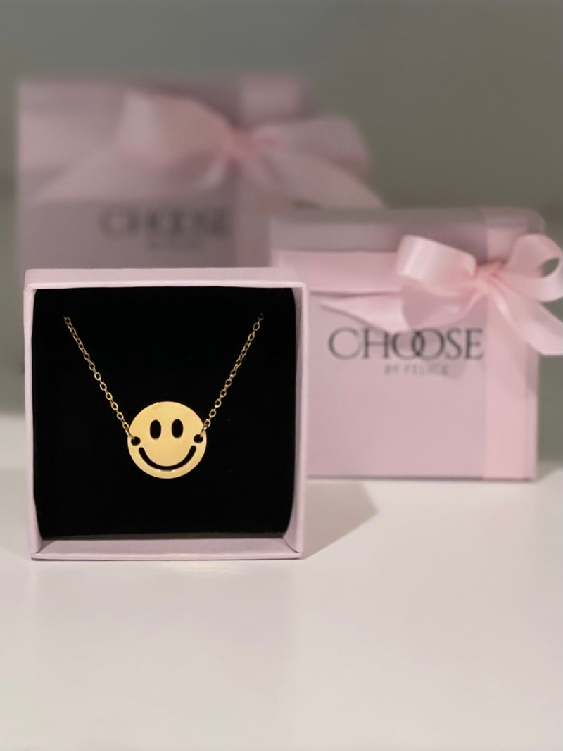 Fine Smiley Necklace Gold