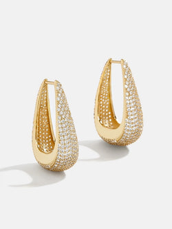 Teardrop Hoop Earrings