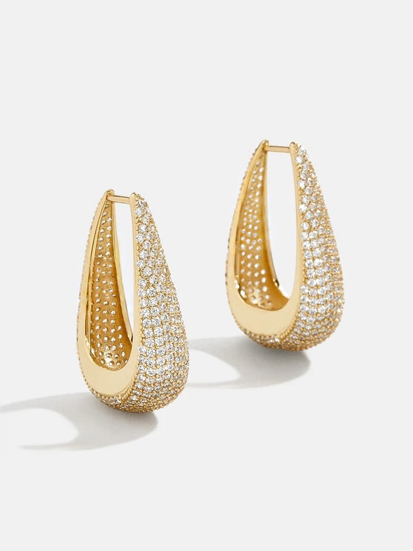 Teardrop Hoop Earrings