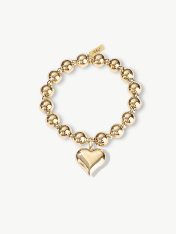 Mixed Bubbly Heart Bracelet