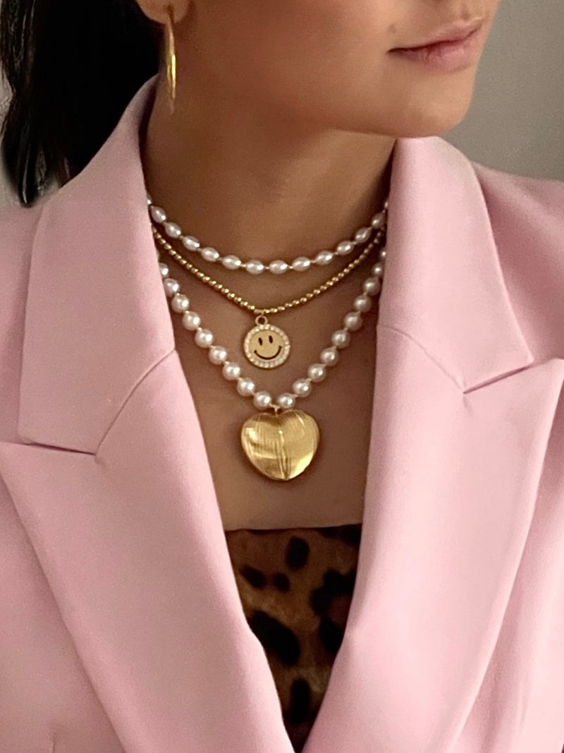 Pearl Heart Necklace