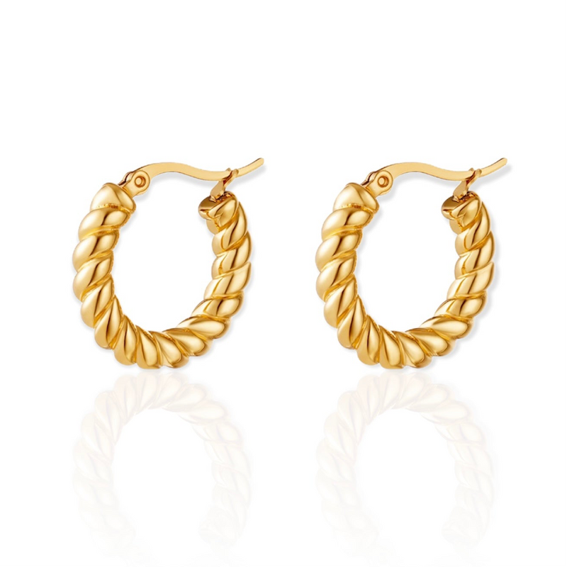 Twisted Hoop Earrings