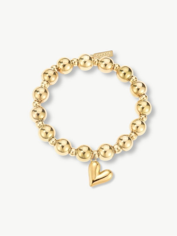 Mixed Bubbly Heart Bracelet