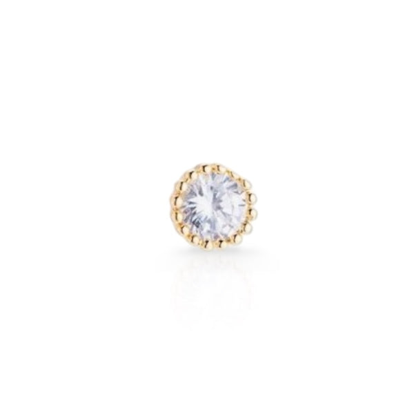 Tiny Diamond Stud Earring