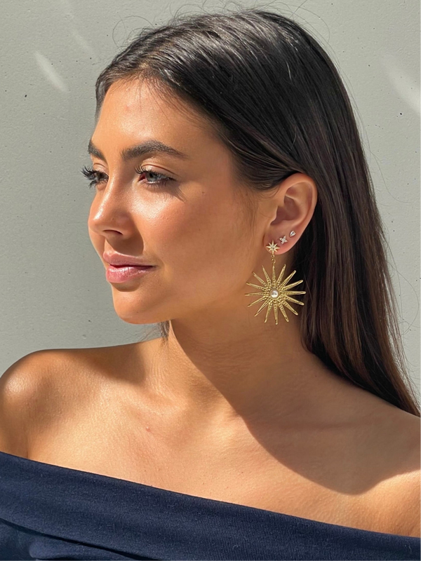 Pearly Star Earrings