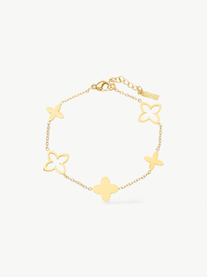 Lucky Clover Bracelet Gold