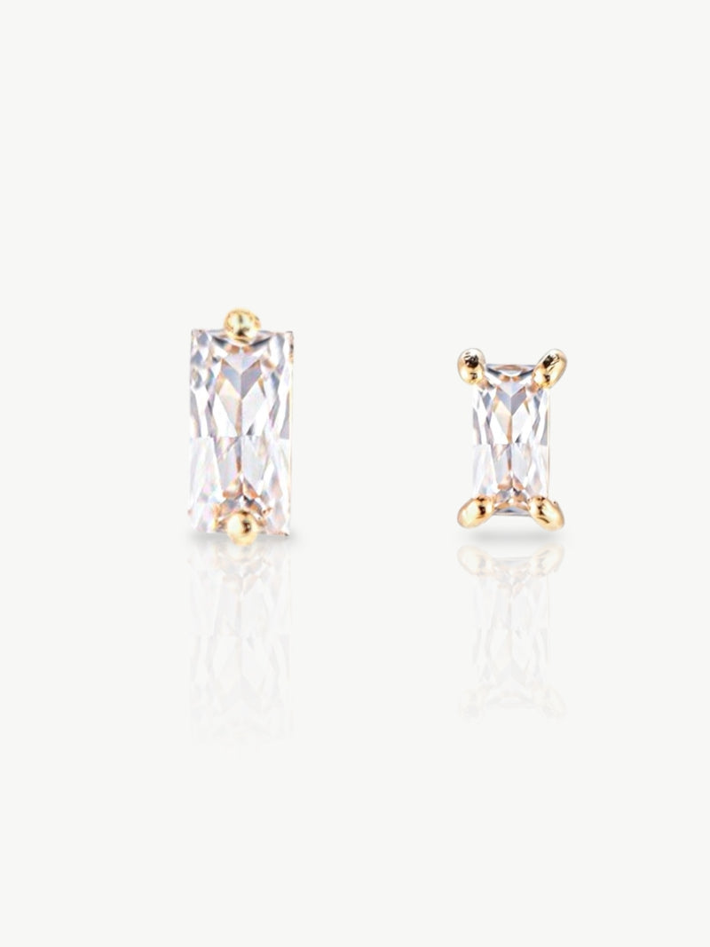 Baguette stud earrings 