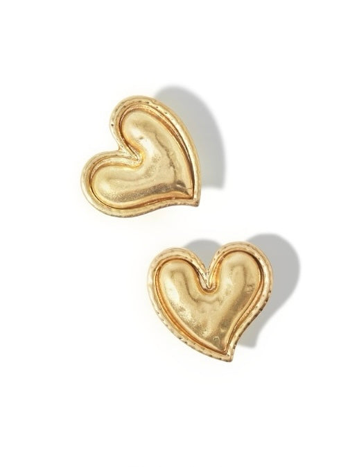 big heart earrings| hart oorbellen