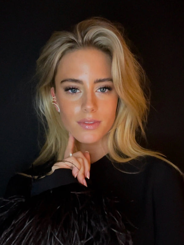 Diamond Snake Climber Earring Set