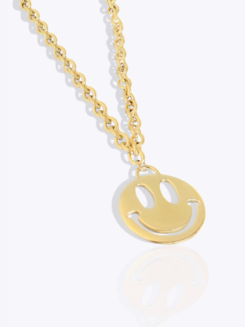 Smiley Face Necklace Bold