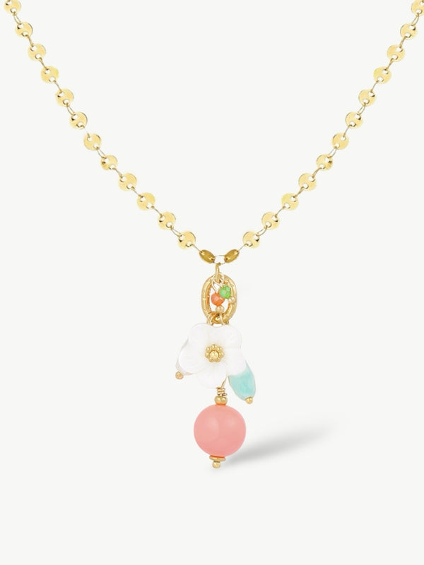 Golden Y Charm Necklace
