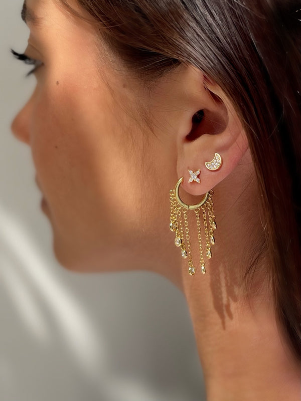 diamond waterfall earrings-choose by felice|leuke oorbellen webshop|oorbellen goud hangers