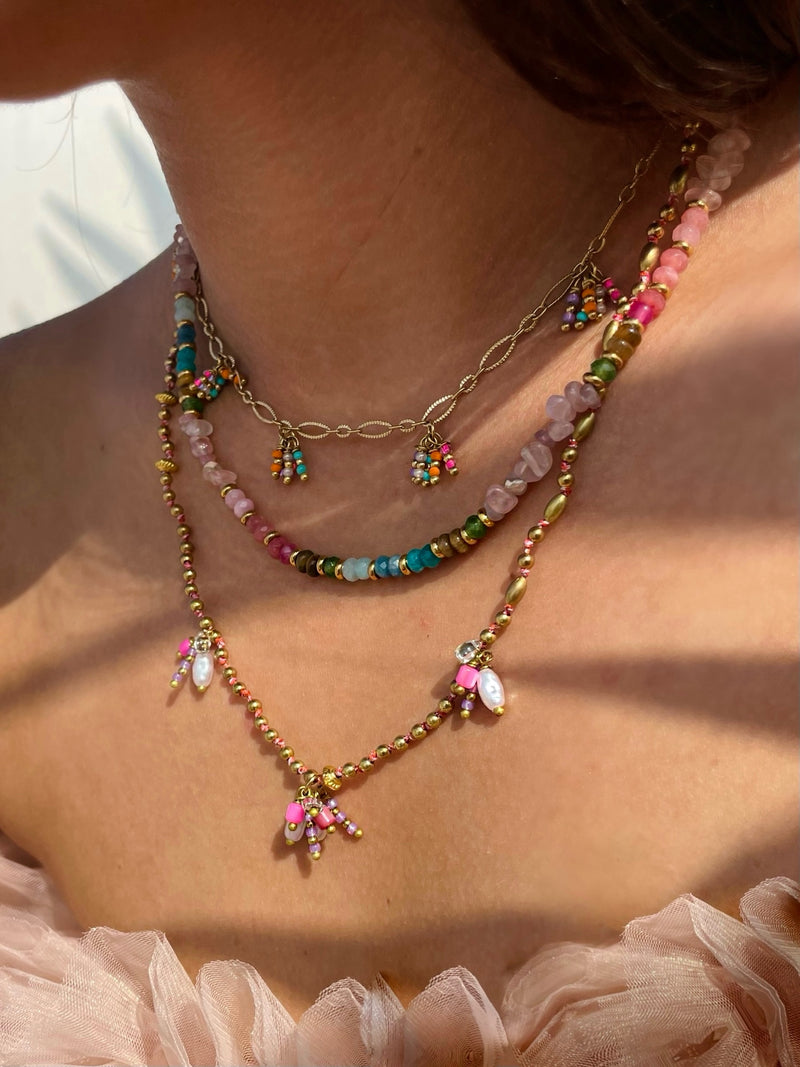 Beaded Tassel Necklace