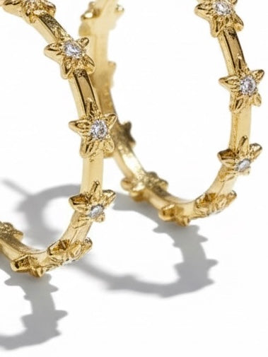 Franky hoop earrings- hoop earrings gold- Franky Amsterdam oorbellen 