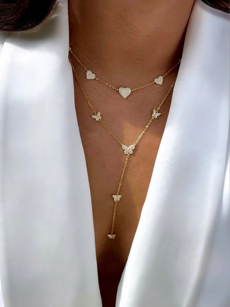 Butterfly Y Chain Necklace