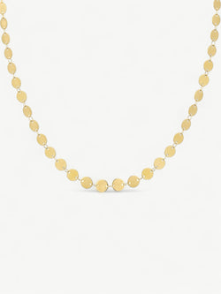 Golden Disc Necklace Bold