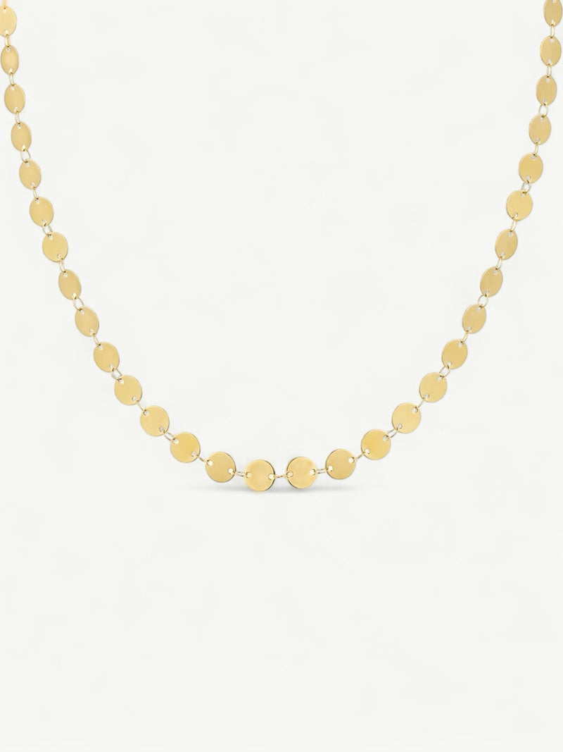 Golden Disc Necklace Bold
