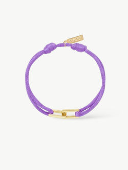 Oval Link Satin Bracelet Lavender