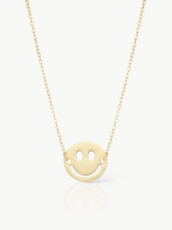 Fine Smiley Necklace Gold