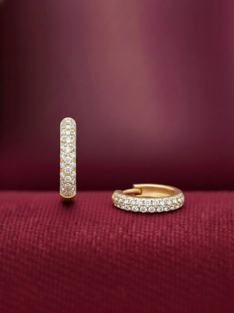 Sophie Pavé Huggie Earring