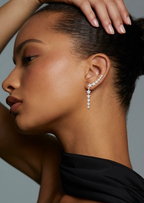 Dazzling Star Climber Earrings
