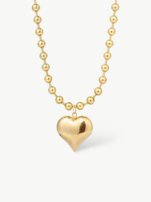 Fine Bubbly Heart Necklace