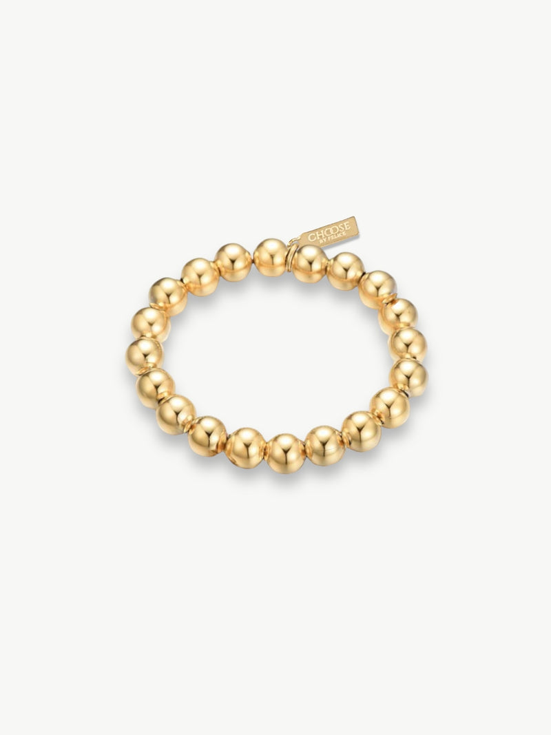 Bubbel Bracelet Gold 10mm