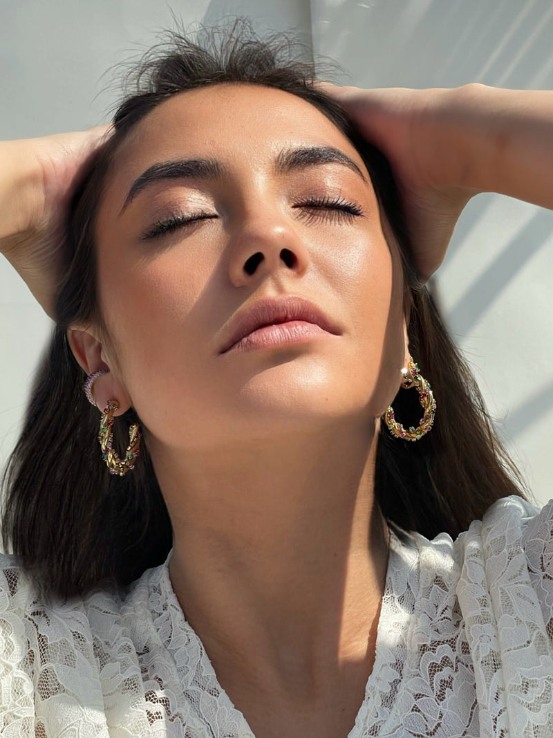 Colorful Hoop Earrings