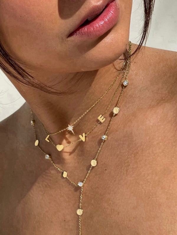 Northern Star Necklace Gold