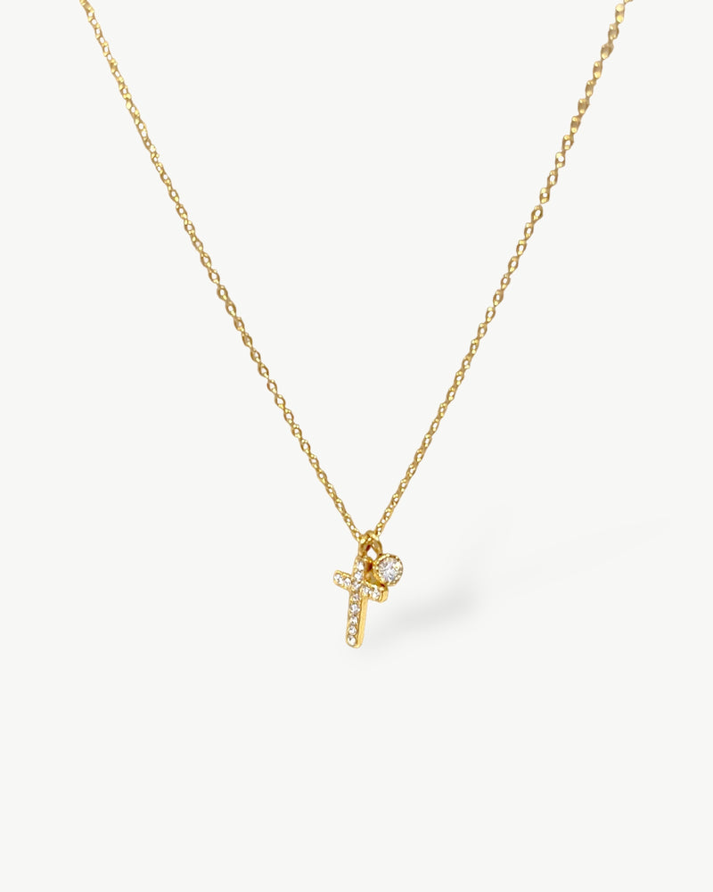 Fine Diamond Cross Necklace