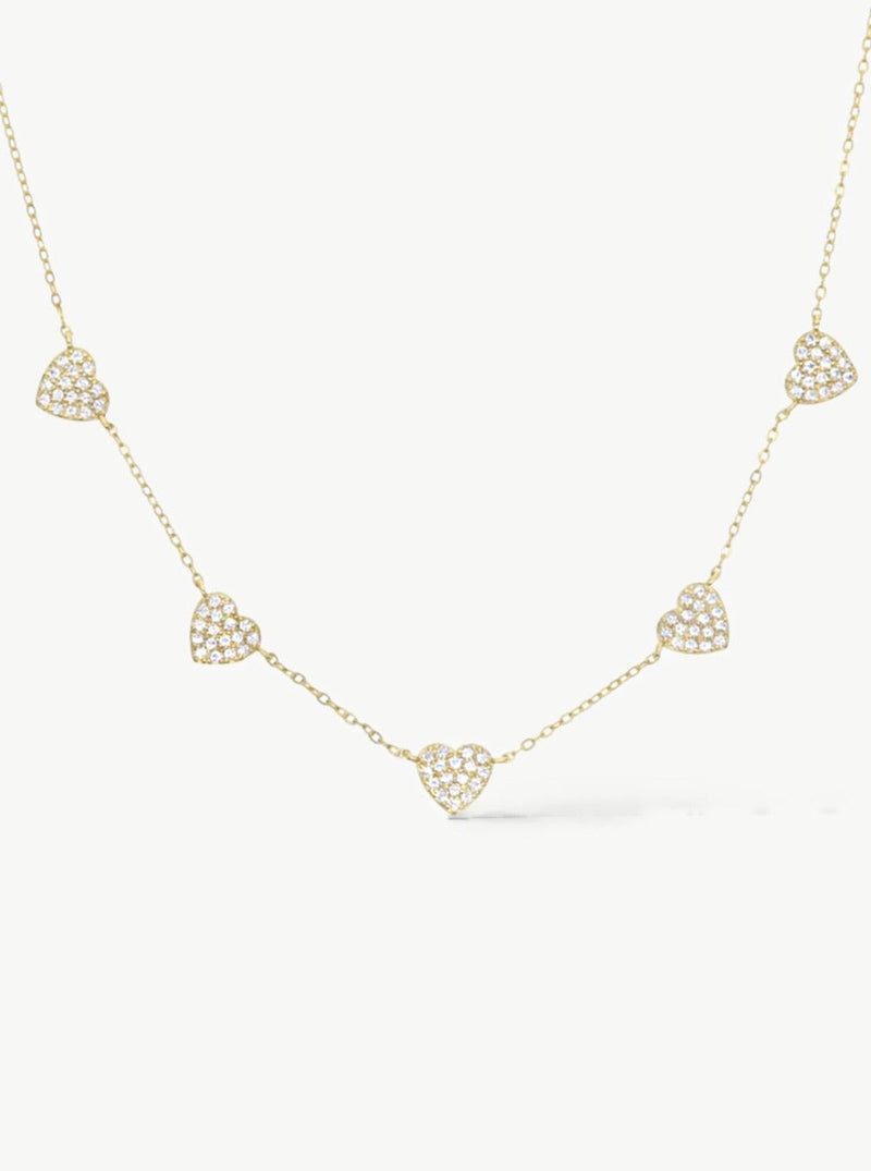 Luxury Heart Necklace Gold