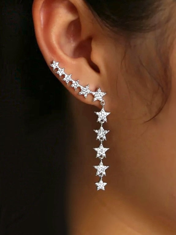 Dazzling Star Climber Earrings