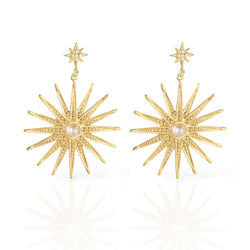 Pearly Sun Earrings