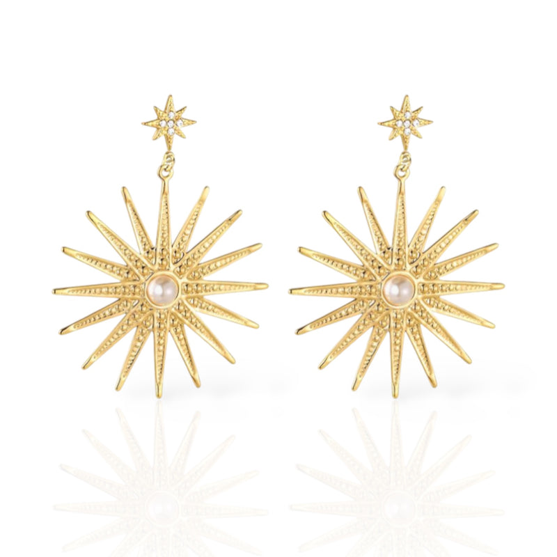 Pearly Sun Earrings