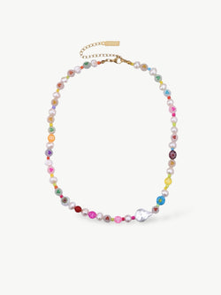 Baroque Pearl Rainbow Necklace