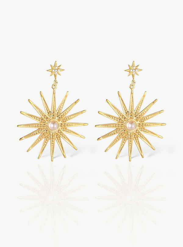 Pearly Star Earrings
