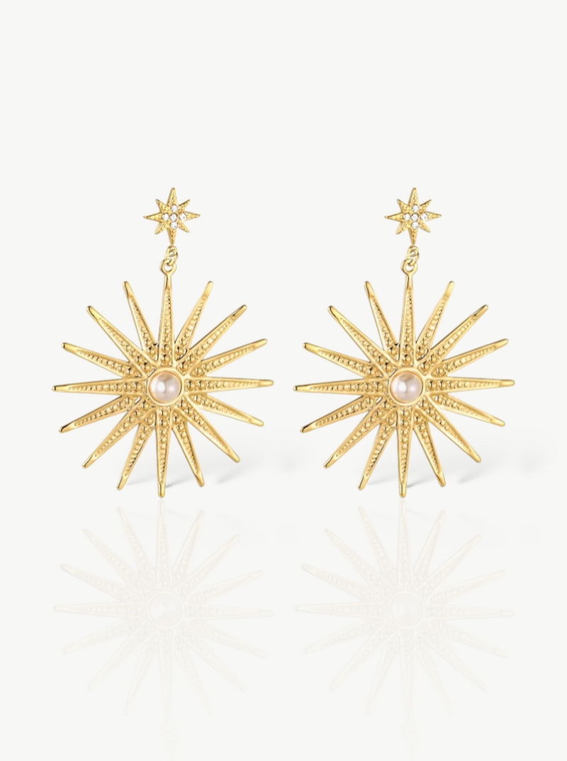 Pearly Star Earrings