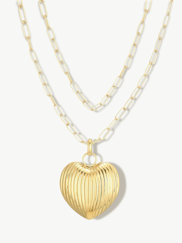 Gouden hart ketting
