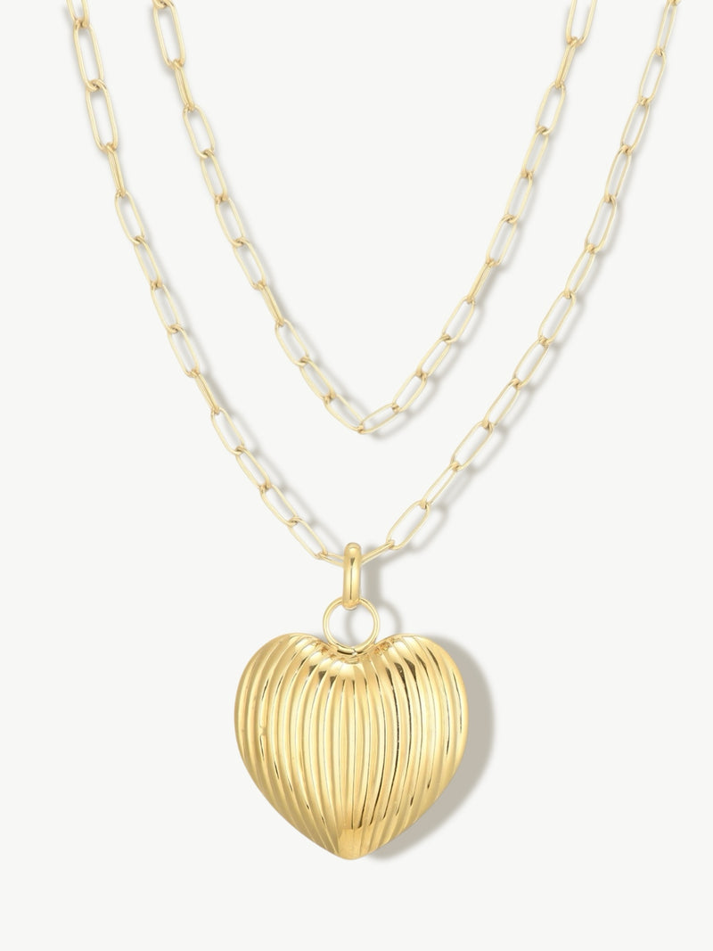Gouden hart ketting
