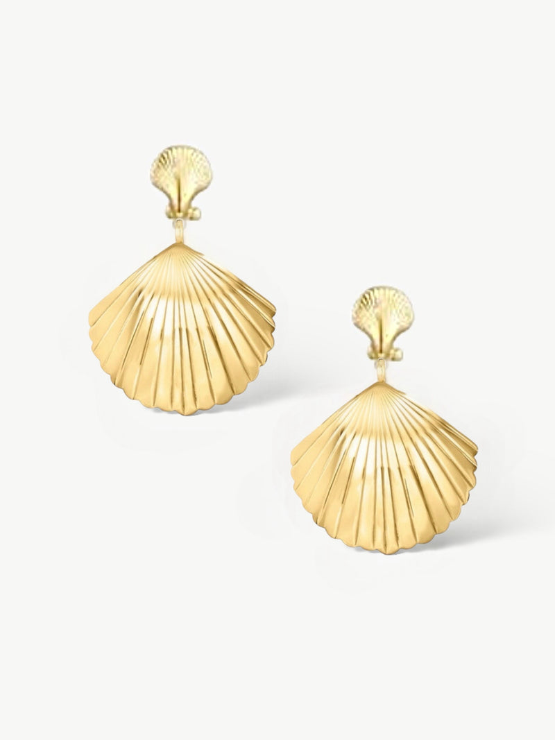 Golden Shell Earrings