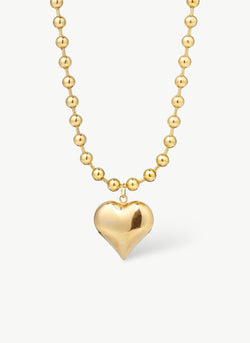 Fine Bubbly Heart Necklace