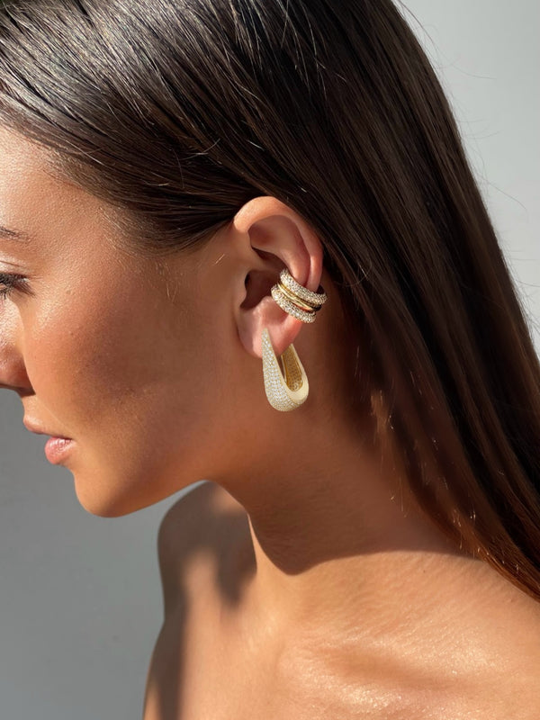 Teardrop Hoop Earrings