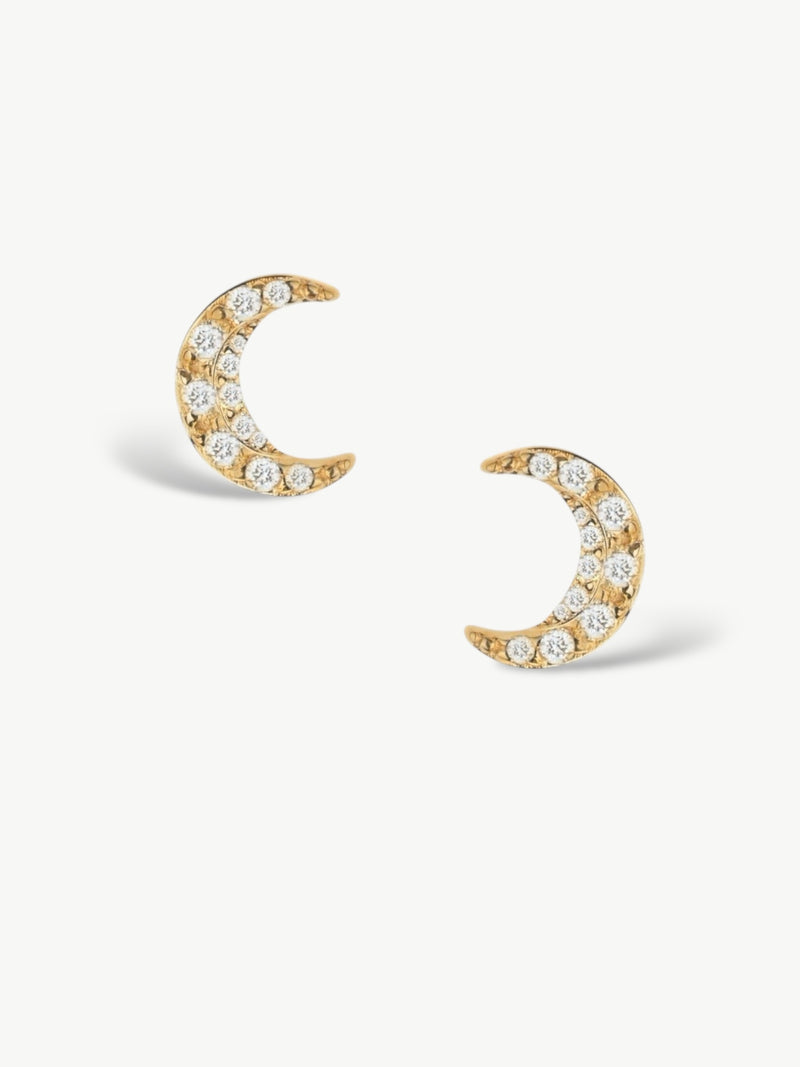 Moon Stud Earring