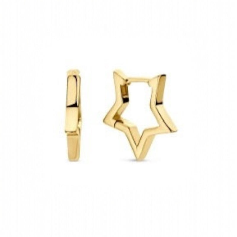 Star Shaped Huggie Earring