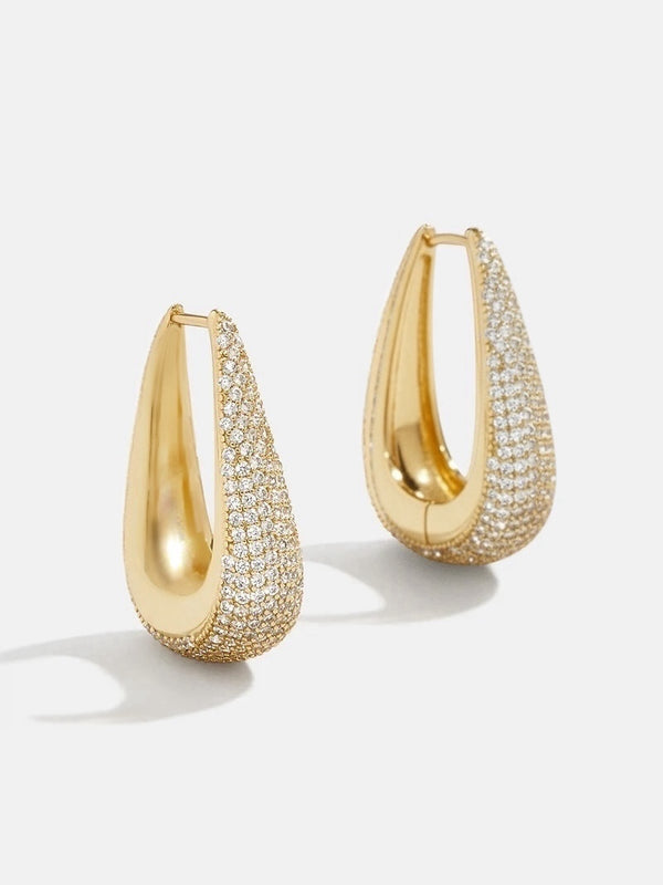 Teardrop Hoop Earrings